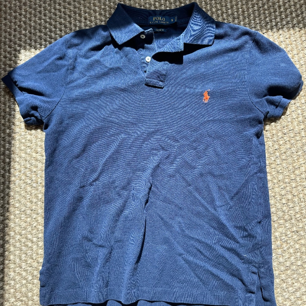 Navy Blue Ralph Lauren Womens Polo Small